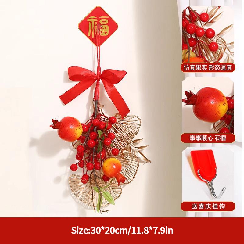 Chinese New Year Decorations 2026 Lucky Fortune Hanging Pendants Traditional Spring Festival Living Room Hanging Ornaments
