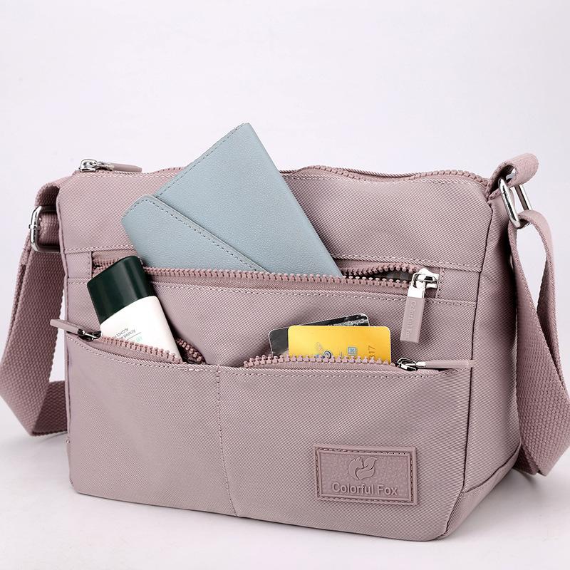 Crossbody bag women's new fashion trend shoulder bag casual versatile waterproof backpack large capacity multi-layer bag