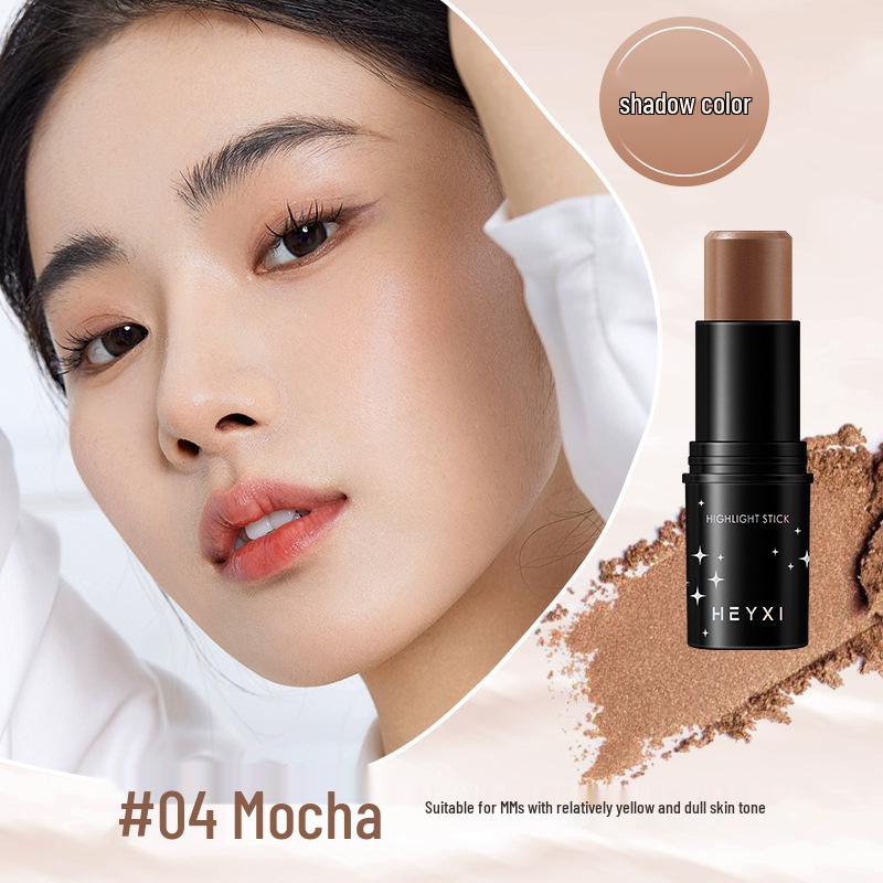 HEYXI Highlighter & Contour Stick - 3D Brightening Shadow, Under Eye Base, Blush & Shaping Stick