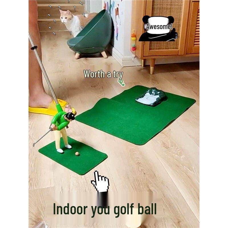 

Mini Indoor Golf Set with Tiny Figures and Club Standard