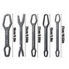 Universal Adjustable Wrench 5 Piece Universal Chrome Vanadium Steel Portable Double Ended Self-Tightening Lazy Wrench Set For