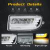 LED Fog Lights For Toyota Land Cruiser 100 LC100 UZJ100 FZJ10 1998-2008 Car DRL Turn Signal Daytime Driving Lamp White Yellow