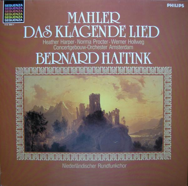 

LP Record GUSTAV MAHLER HEATHER HARPER NO Das Klagende Lied 4123651 Philips 1984 UK Classical Used