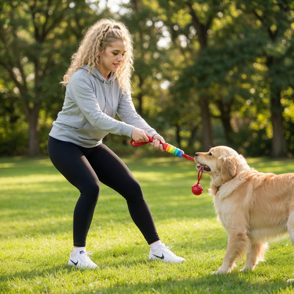 Biting And Vocalizing Dog Toy With Cotton Rope Interactive Pulling And Stretching For Pet  Random Colors