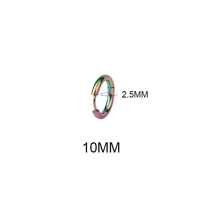LATS 2024 New Simple Stainless Steel Small Hoop Earrings for Women Men 8mm To 20mm Round Cartilage Ear Piercing Fashion Zircon