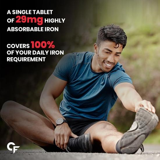 Carbamide Forte Chelated Iron with Vitamin C, B12, Folic Acid and Zn - 100 Tablets