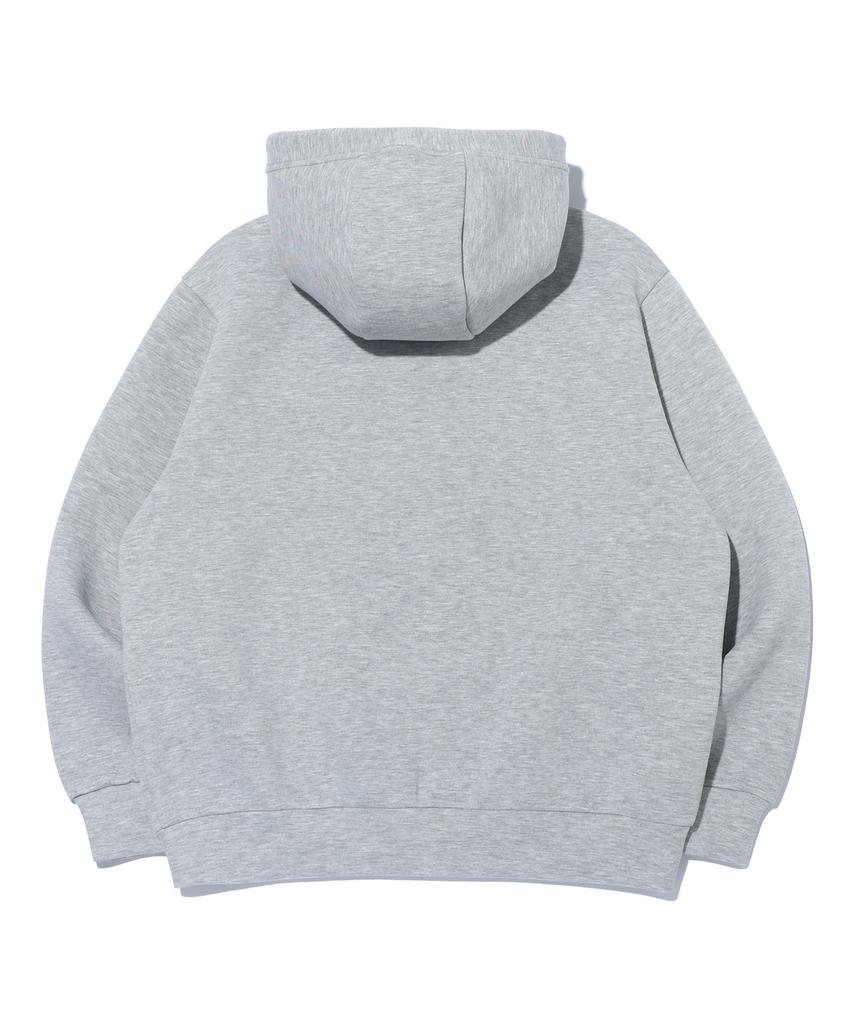 Rayfikers Neoprene High-Neck Zip-Up Hoodie Mq1Ju035_Melange Grey