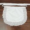 Maid Cosplay Schürze Weiß Rüschen Halbschürze Küchenkostüm Mädchen Taillenschürze für Cosplay Event Kostümparty Themenparty Accessoire