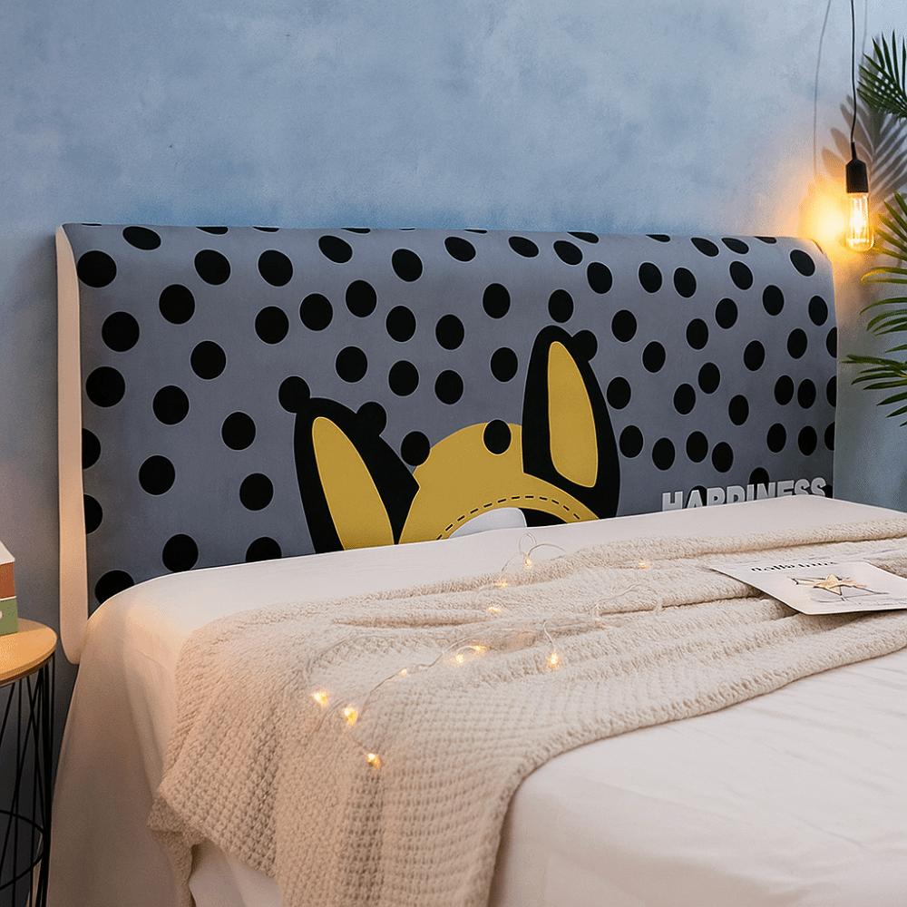 Cartoon Bedside Cover Cat Pattern Headboard Cover Washable Bed Head Cover  Decoration