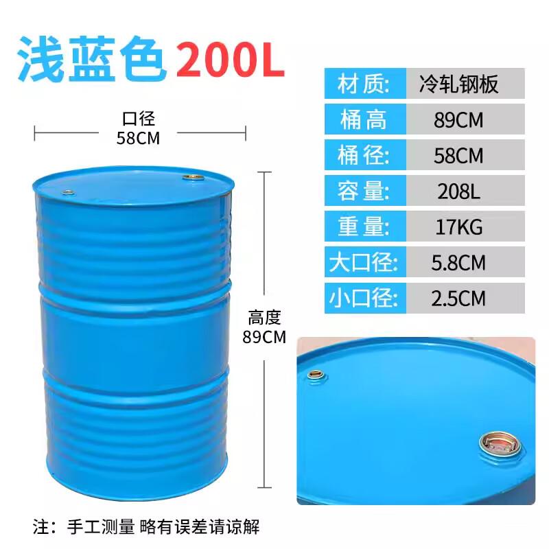 

200л Сталевий пофарбований барабан із закритою горловиною для палива