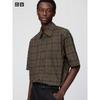Boxy Shirt  Short Sleeve  Check