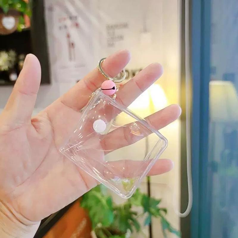 Transparent Pvc Square Mini Coin Purses Case Clear Small Key Wallets Pouch Women Kids Girls Lipstick Earphone Coin Storage Bags