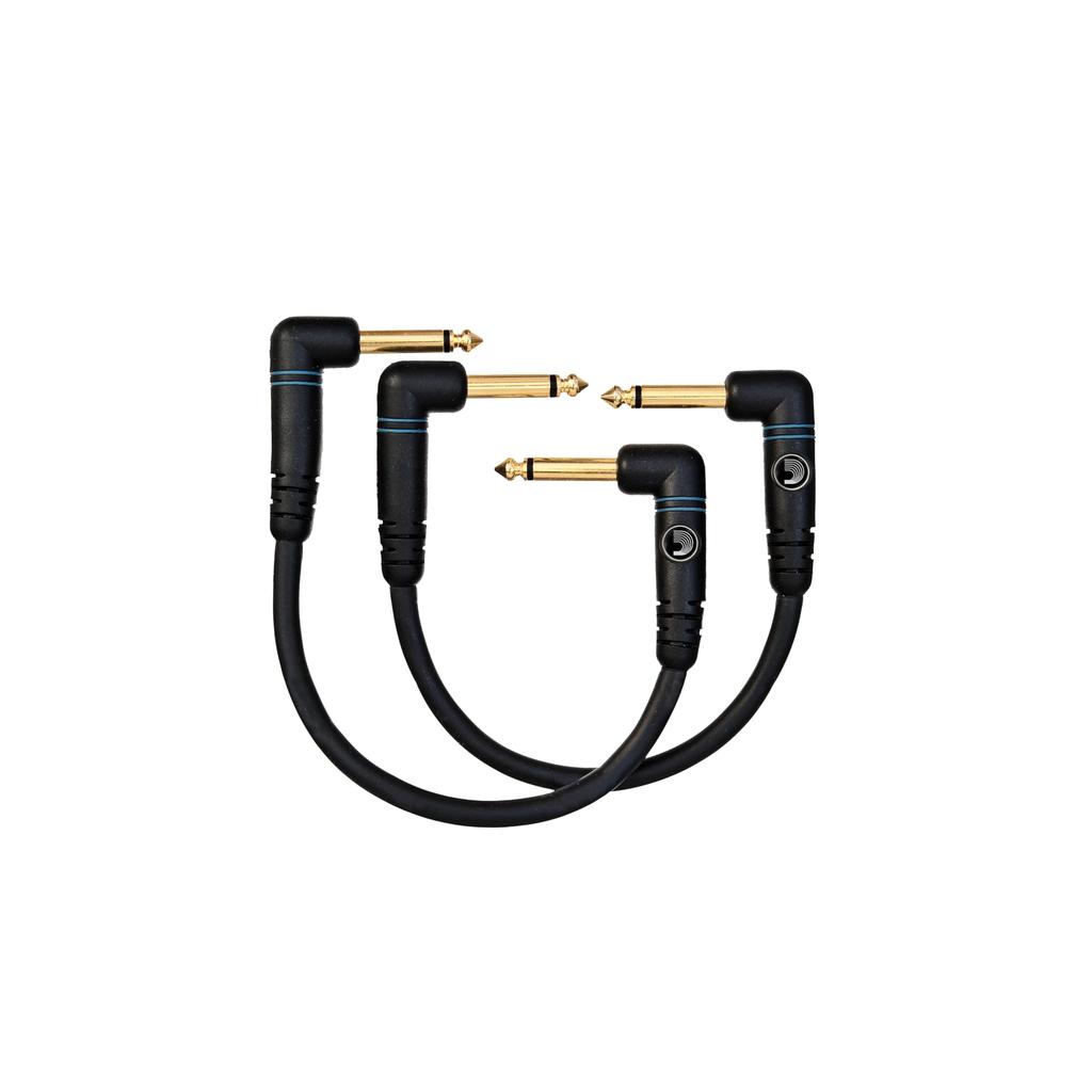 D'Addario Custom Series Patch Cables (Shielded Cables) - Set of 2 (PW-PRA-205) (15cm L-L)