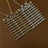 Vintage Ethnic Carved Metal Brooch Necklace for Costumes
