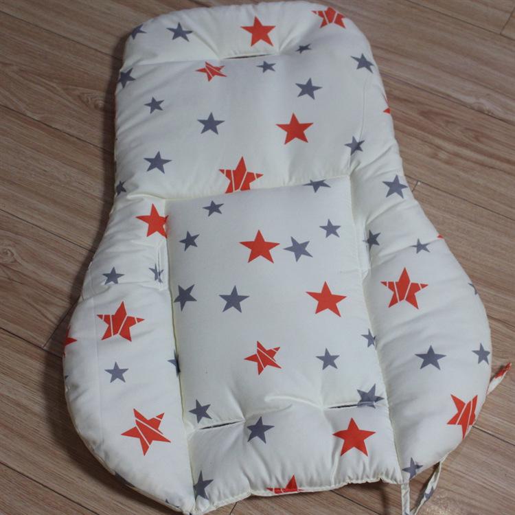 Multi-Color Rainbow Cotton Stroller & High Chair Cushion Pad