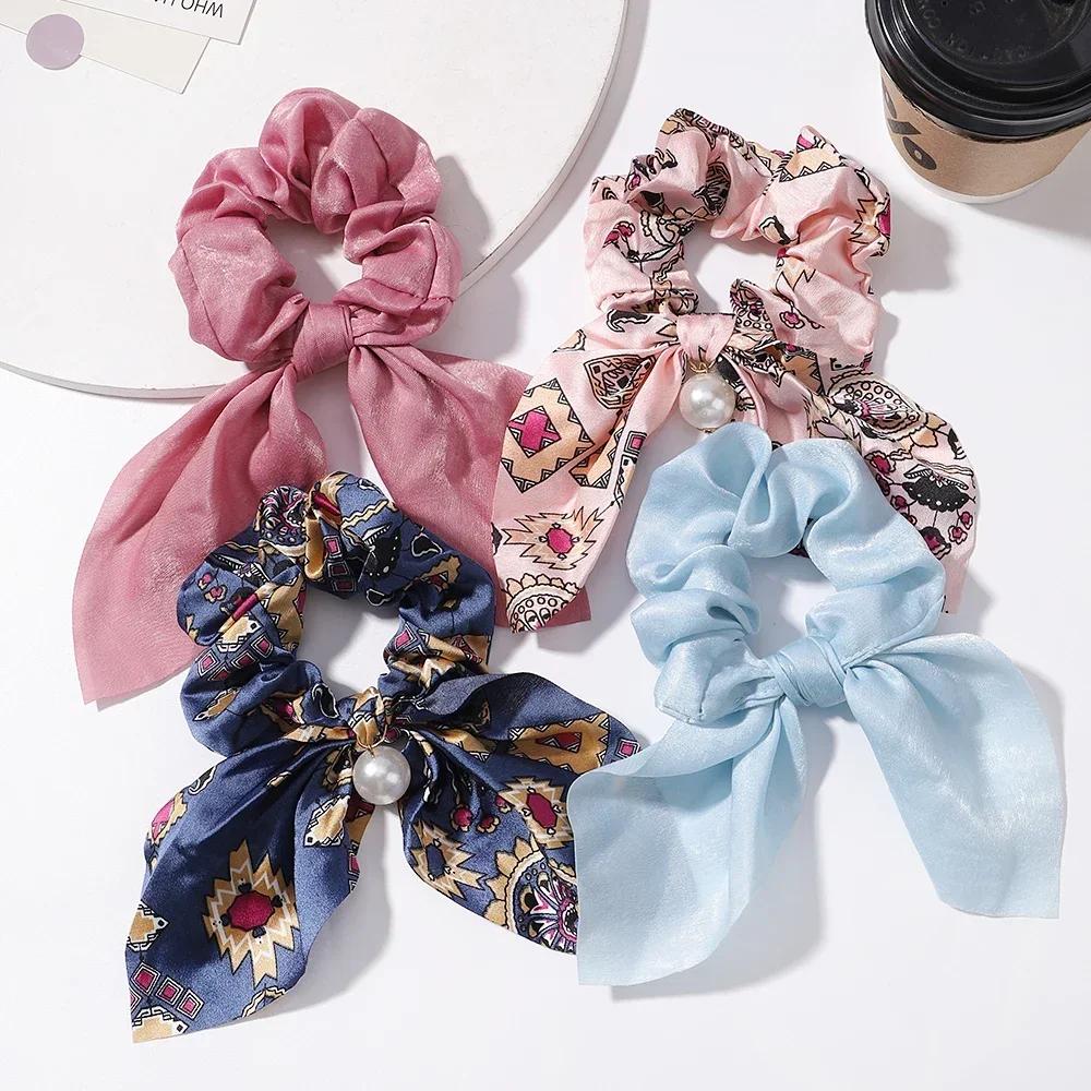 

Винтажная повязка на голову с цветочным принтом для повседневного женского аксессуара для волос, широкополые повязки для взрослых, головной убор для улицы