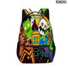 Zaini Hip Hop Kpop Giovanili per la Scuola Unisex Geometry Dash Borse da Viaggio Stampa 3D Oxford Impermeabili Zaini a Spalla per Quaderno