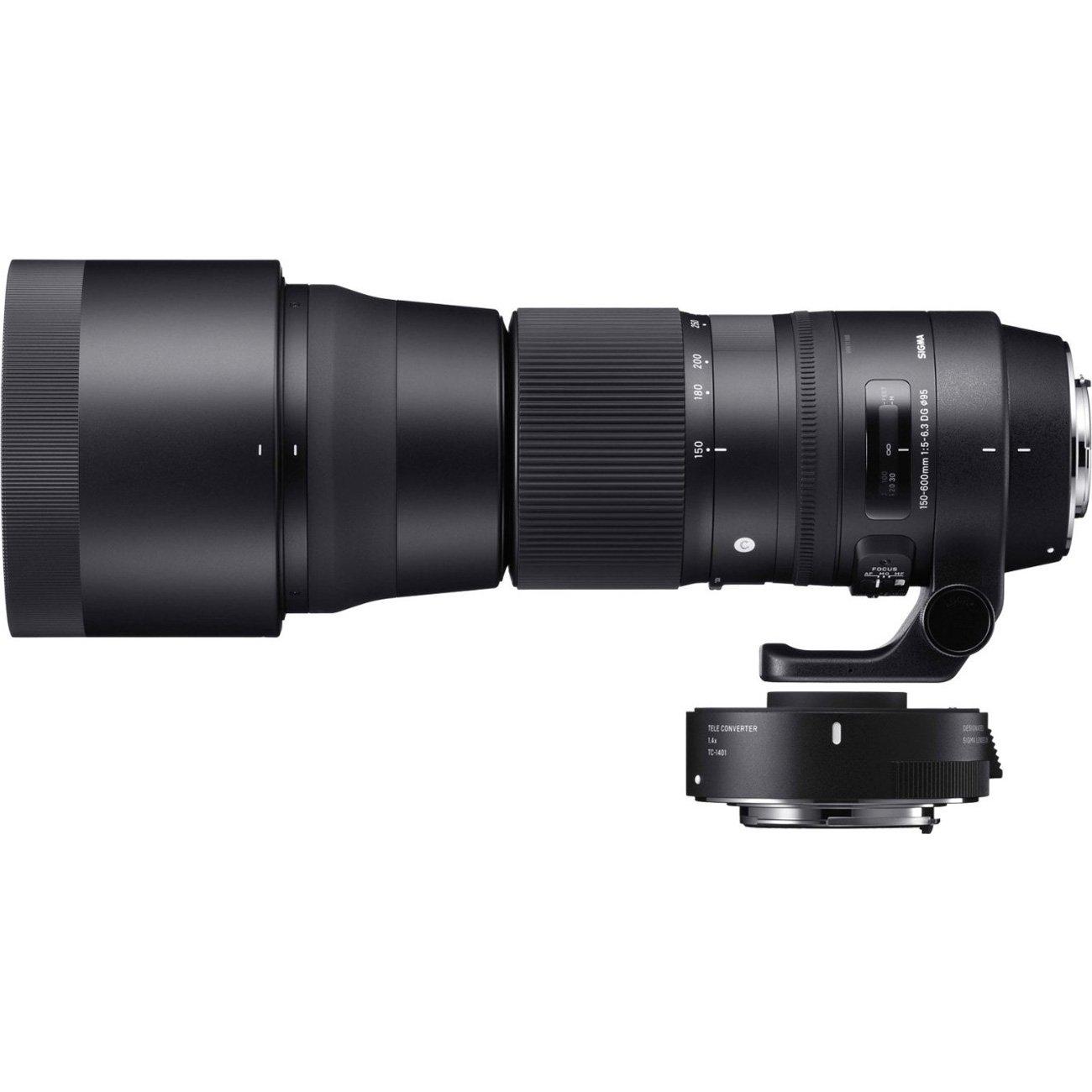 

Sigma DG OS HSM Lens with Teleconverter Set for Nikon Zoom Super Telephoto SLR Cameras 150-600mm F5-6.3 1.4x F-Mount Full-Frame (Contemporary)