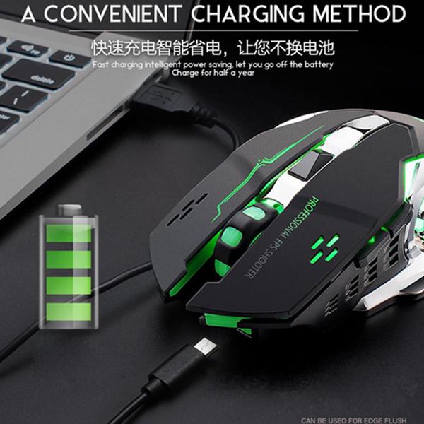 Buy Rechargeable Wireless Silent LED Backlit USB Optical Ergonomic ...