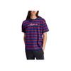 Adidas Americana Round Neck American Striped Color Block Casual Short Sleeve T-Shirt Unisex T-Shirts Blue IR5829