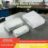 Boîtier de Boîte de Projet Étanche en Métal Moulé Électronique Argenté pour Stompbox