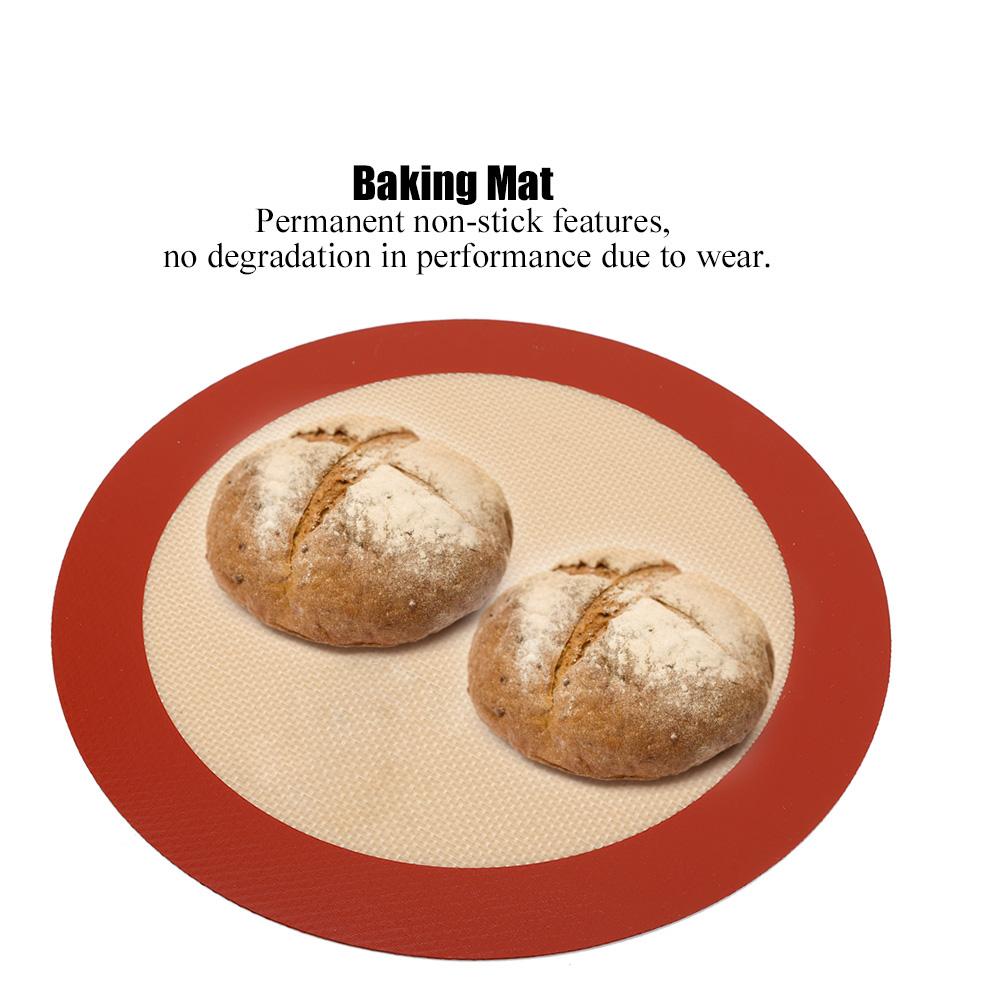 9.1 Inch Non-Stick Silicone Baking Mat, Heat Resistant  glass Baking Mat for Cooking Roasts, with Strong Absorption Easy to Clean
