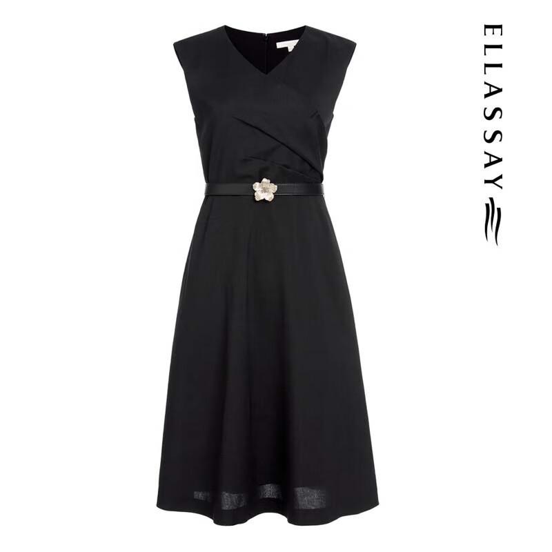 ELLASSAY EWE352Y04700 Comfortable A-Line Midi Dress