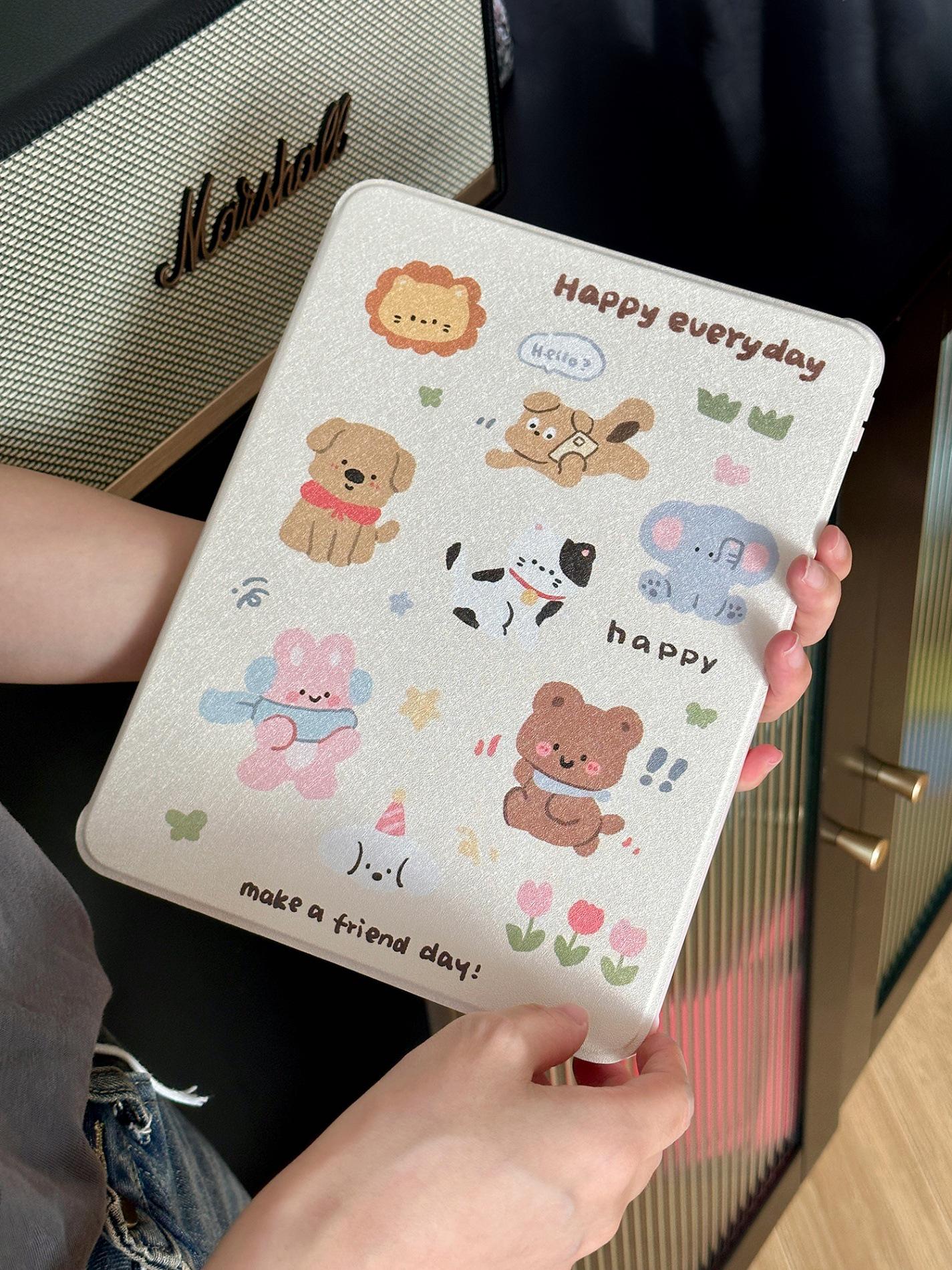 

Вращающийся чехол для iPad со слоном и львом для iPad Mini 6 и iPad Pro 20 iPad Mini 6/7 (8.3-inch)