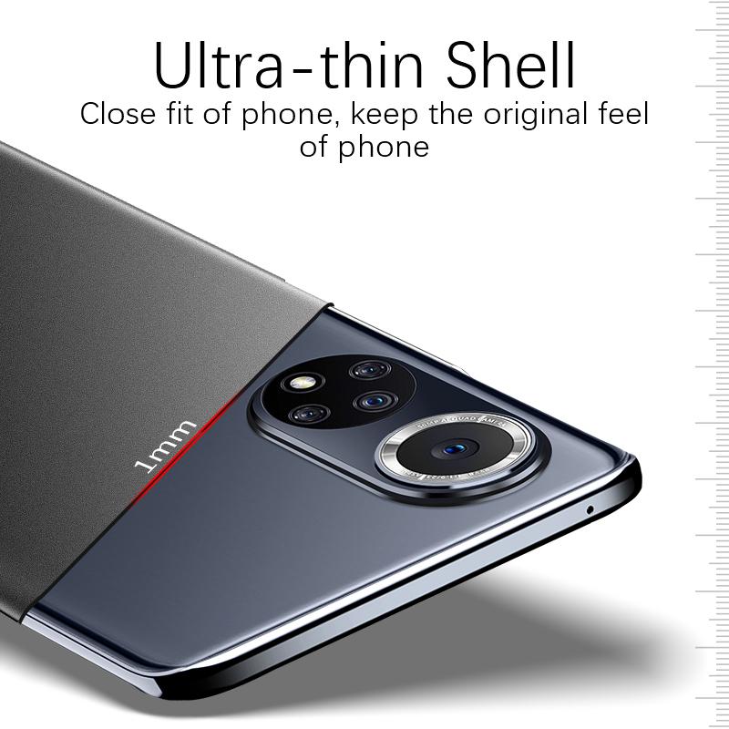 Ultra Thin PC Hard Back Cover Case For Huawei P50 P40 P30 P20 Lite Nova 10 9 8 7 SE Pro Matte Solid Color Phone Shell Coque Capa