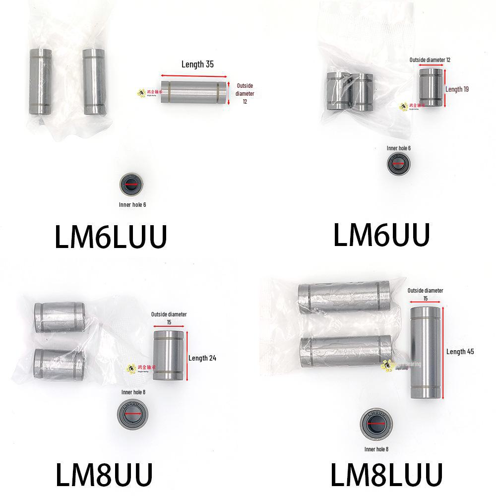 "Extended Linear Bearing Sale: LM8UU, LM8LUU, LM6LUU, LM10LUU, LM12LUU"