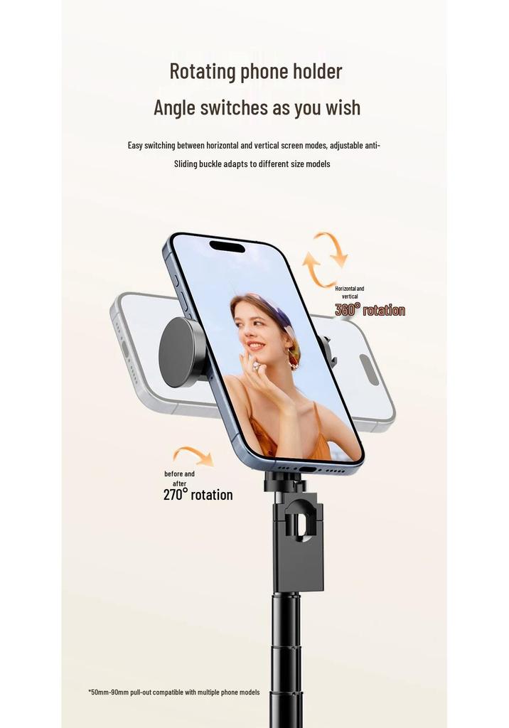 Y08 Integrated Auto-Pop-Up Selfie Stick & Tripod Holder