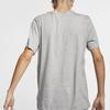Nike Sportovní oblečení Potisk loga abecedy Tričko s kulatým výstřihem Pánské topy Šedá BV0629-063