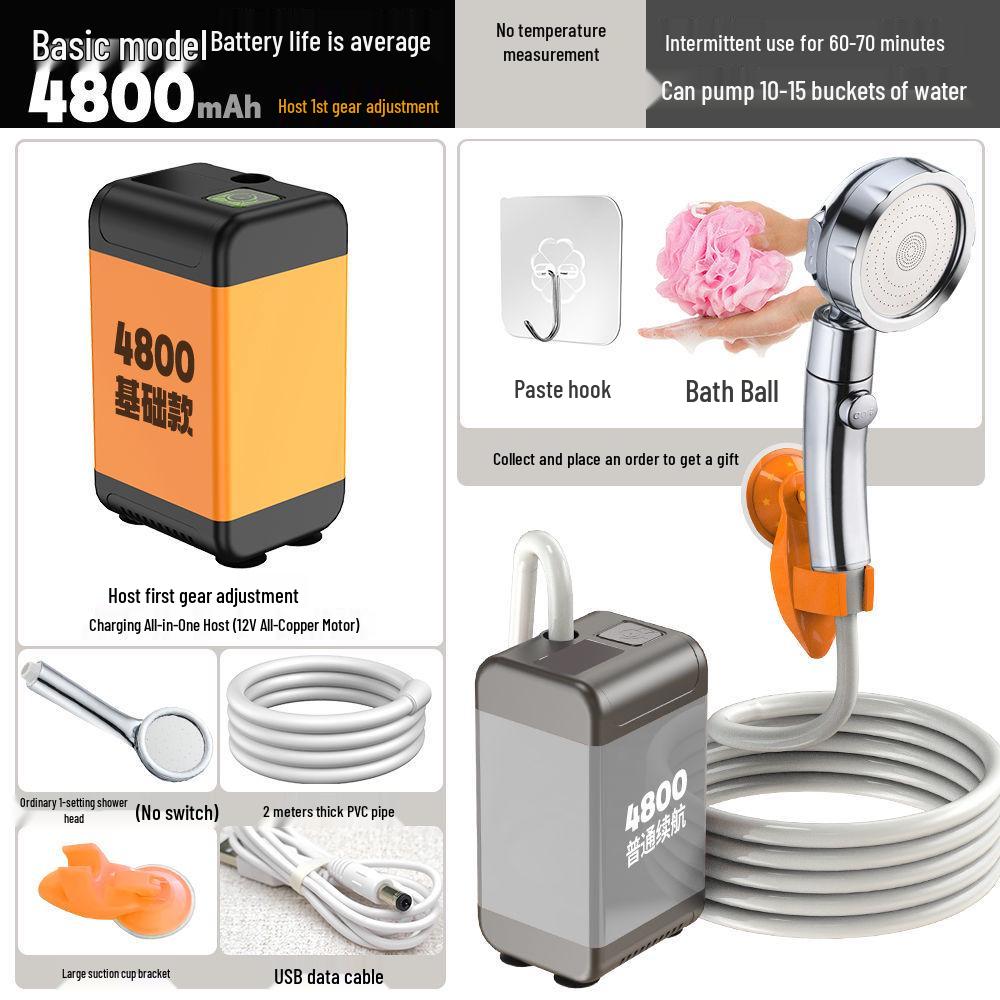Rural Country Portable Electric Shower Head for Outdoor Use