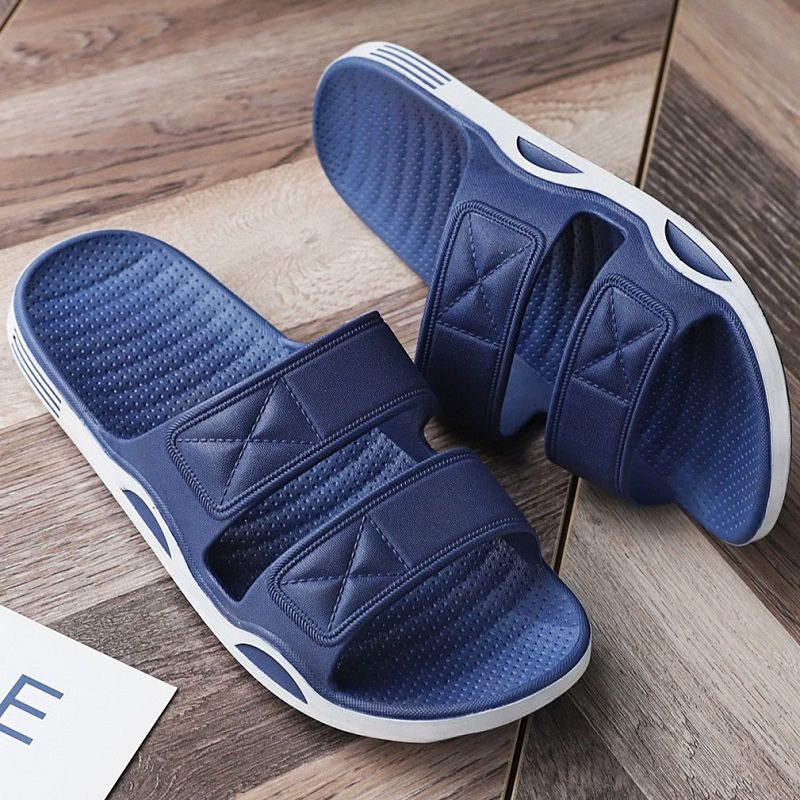 Men's Summer Outdoor Durable Home Bathroom Shower Non-Slip Thick Sole Casual Cool Slippers
