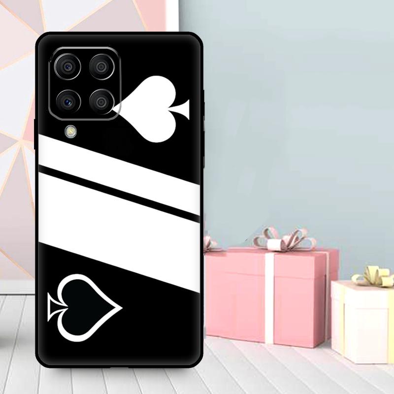 Ace of Spades Poker Case For Samsung Galaxy M36 M12 M52 M06 M16 M56 M33 M15 M55 M31 M13 M14 M53 M32 M35 M34 M54