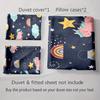 Cartoon Unicorn Design. Bedding Duvet Cover Sets Duvet Covers Pillowcases Gifts (1 * Duvet Cover 2 * Pillowcases, Without Duvet Insert)