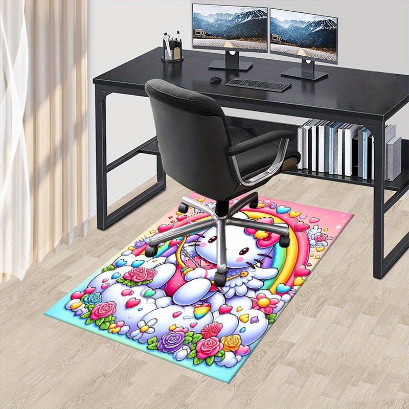 

1pc HelloKitty Soft Printed Area Rug, Office Carpet, Under Chair Protector Blanket for Bathroom, Living Room, Bedroom, Laundry 75x90cm