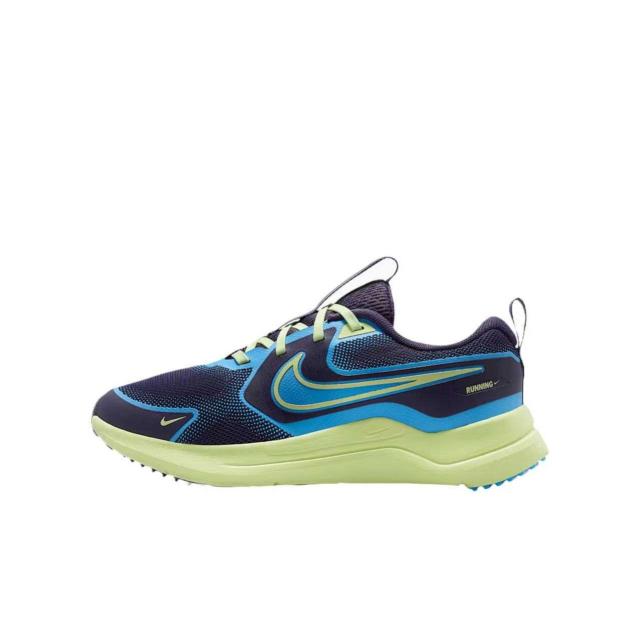

Nike Cosmic Runner GS Dark Raisin Light Liquid Kids Sneakers Blue Light-Liquid-Lime White IQ9312-573 38