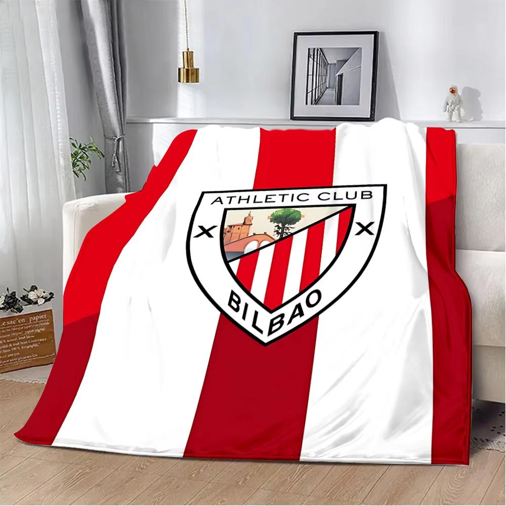 VIKAMA Logo Athletic Bilbao Coperta Plaid Flanella Camera da Letto Salotto Coperta Ventilatore Regalo Decorazione della Casa
