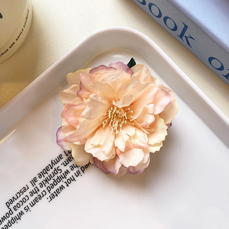 Böhmische Orchideenblüten Haarspange Romantische Braut Haarspangen Frauen Strand Hochzeit Urlaub Blume Pony Clip Haarnadel Haarschmuck