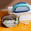 Contrasting Color Minimalist Pen Bag Large Capacity Pencil Case Pencil Pouch  School Supplies