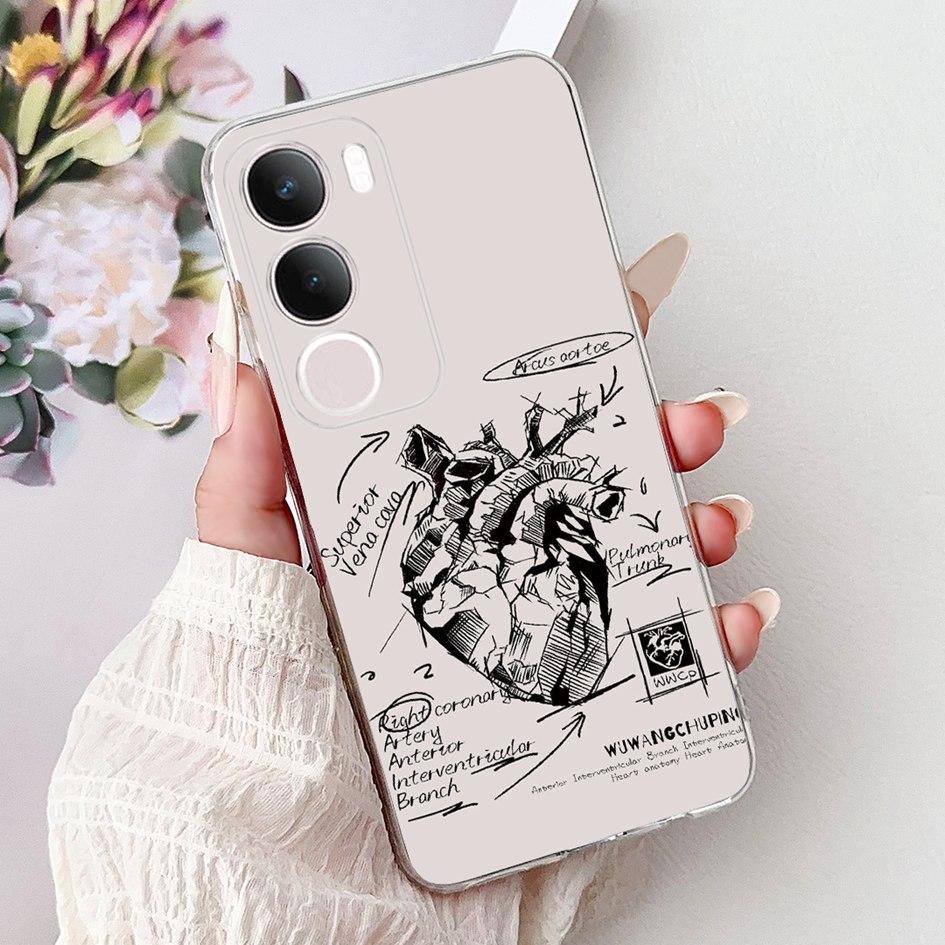 Silicone Case For Vivo Y19s V2419 Cover Lovely Cat Butterfly Cartoon Soft Back Protective Shell For Vivo Y19s 4G Y 19s TPU Coque