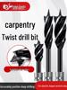 High Hardness Electric Woodworking Twist Drill Bit, Four Flute Edge, Extended Hole Opener for Wood Board