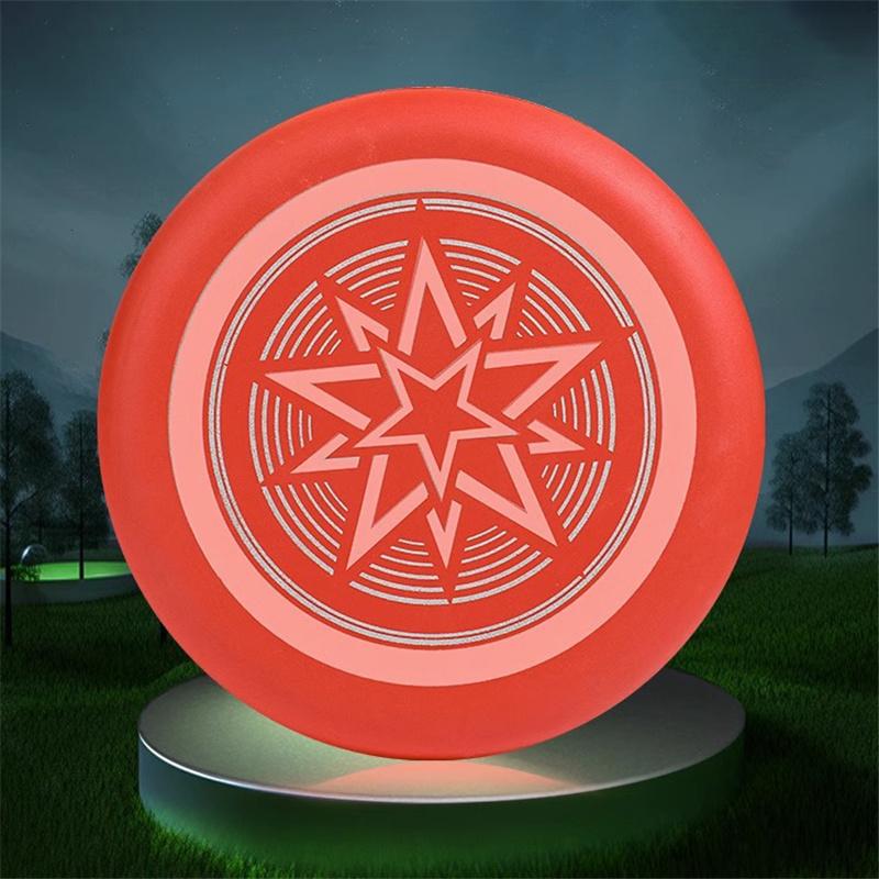 

Мультяшный светящийся безопасный детский профессиональный ручной метательный мягкий фрисби фрисби для домашних животных на открытом воздухе соревновательный спортивный подарок красный