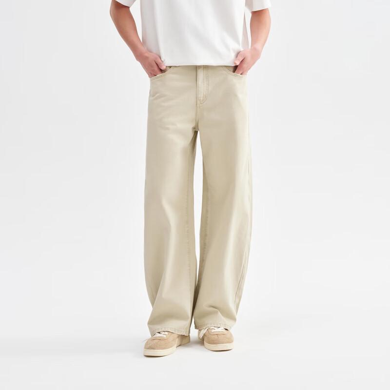 CHINISM CH Men s Washed Retro Straight-Leg Cotton Casual Pants 2XL