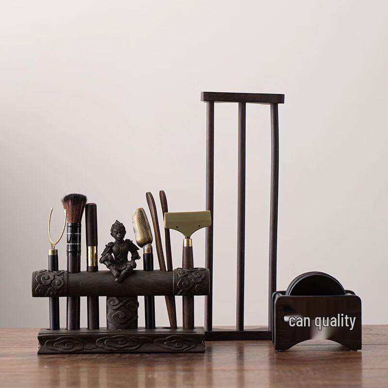 Gongfu Tea Ceremony Six Gentlemen Tool Set with Storage Rack