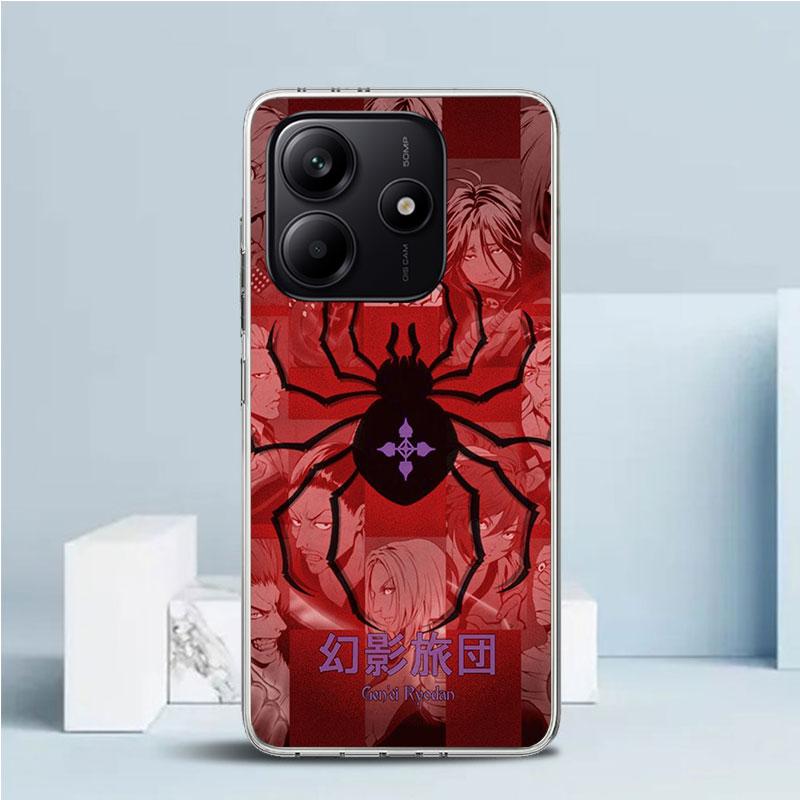 Huner X-Hunters Chrollo Shizuku Phone Case For Xiaomi Redmi Note 15 14 14S 13 12S 12 Pro Plus 11S 11 11T 11E 10S 10 + Soft TPU B
