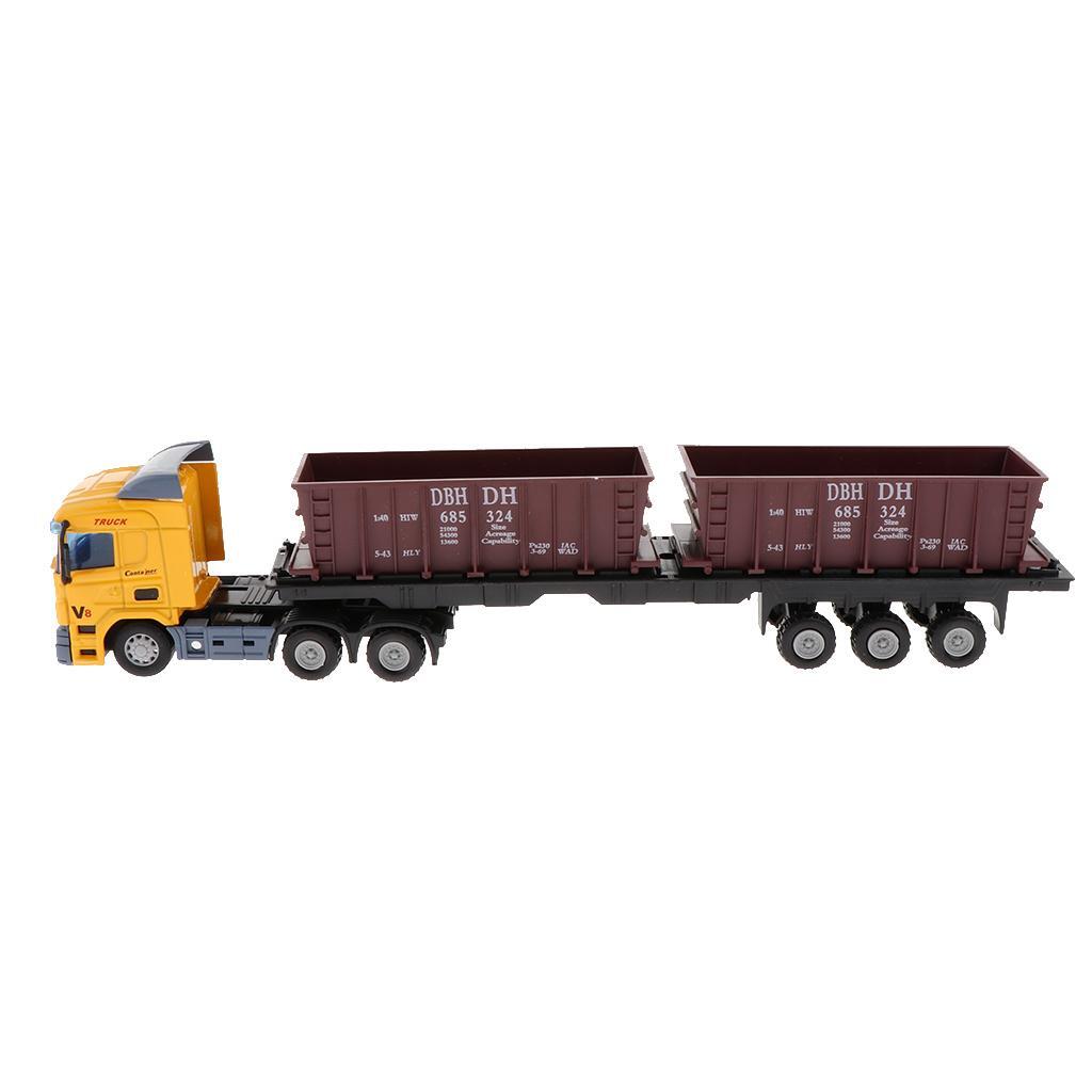 

1:48 игрушечных машинок Diecast Engineering Vehicles Carrier Truck Yellow