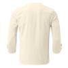 Men's Casual Relaxed Trendy Beach Cotton And Linen Top - Men's 7-inch Sleeve Long Tie-