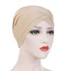 Knitted Turban Cap With Cross Front Style For Women Summer Winter Fashion